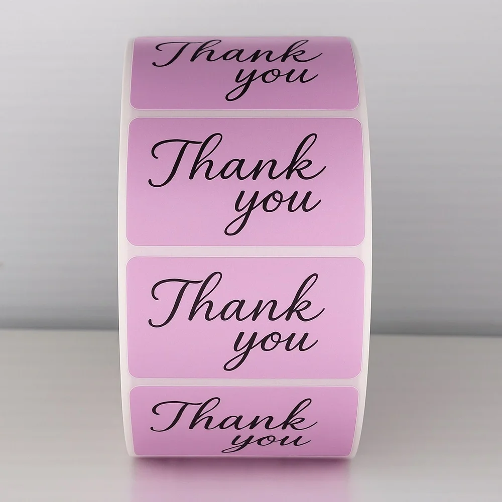 Cute Thank You Labels –Perfect for Packaging & Small Business Orders